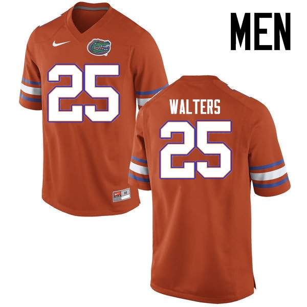 Men's NCAA Florida Gators Brady Walters #25 Stitched Authentic Nike Orange College Football Jersey QOP1365LX